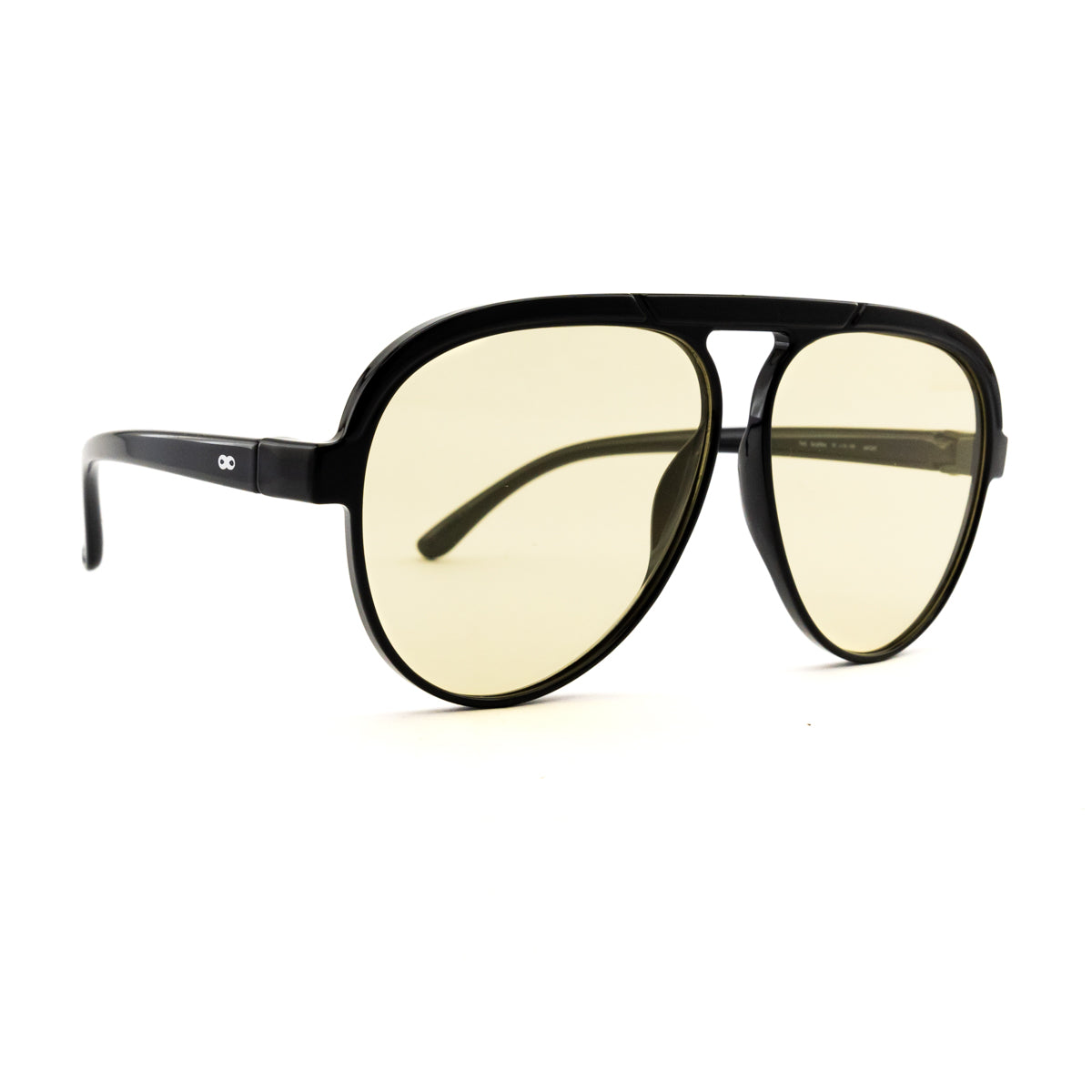 Óculos de Sol Paris - Preto Brilhante - Lente Amarela