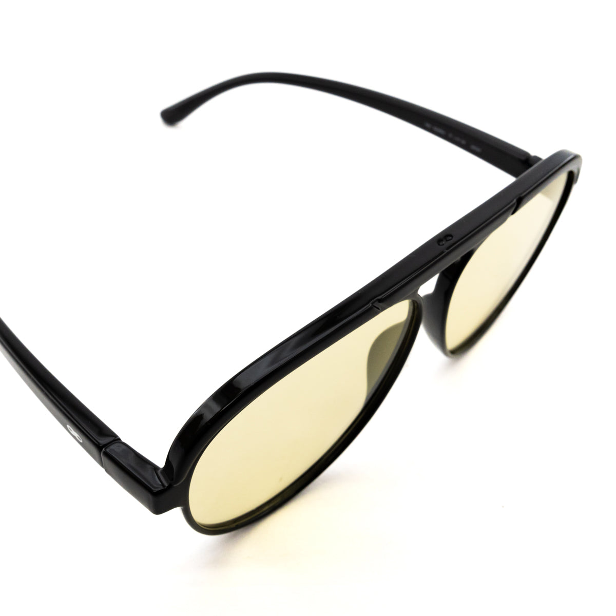 Óculos de Sol Paris - Preto Brilhante - Lente Amarela