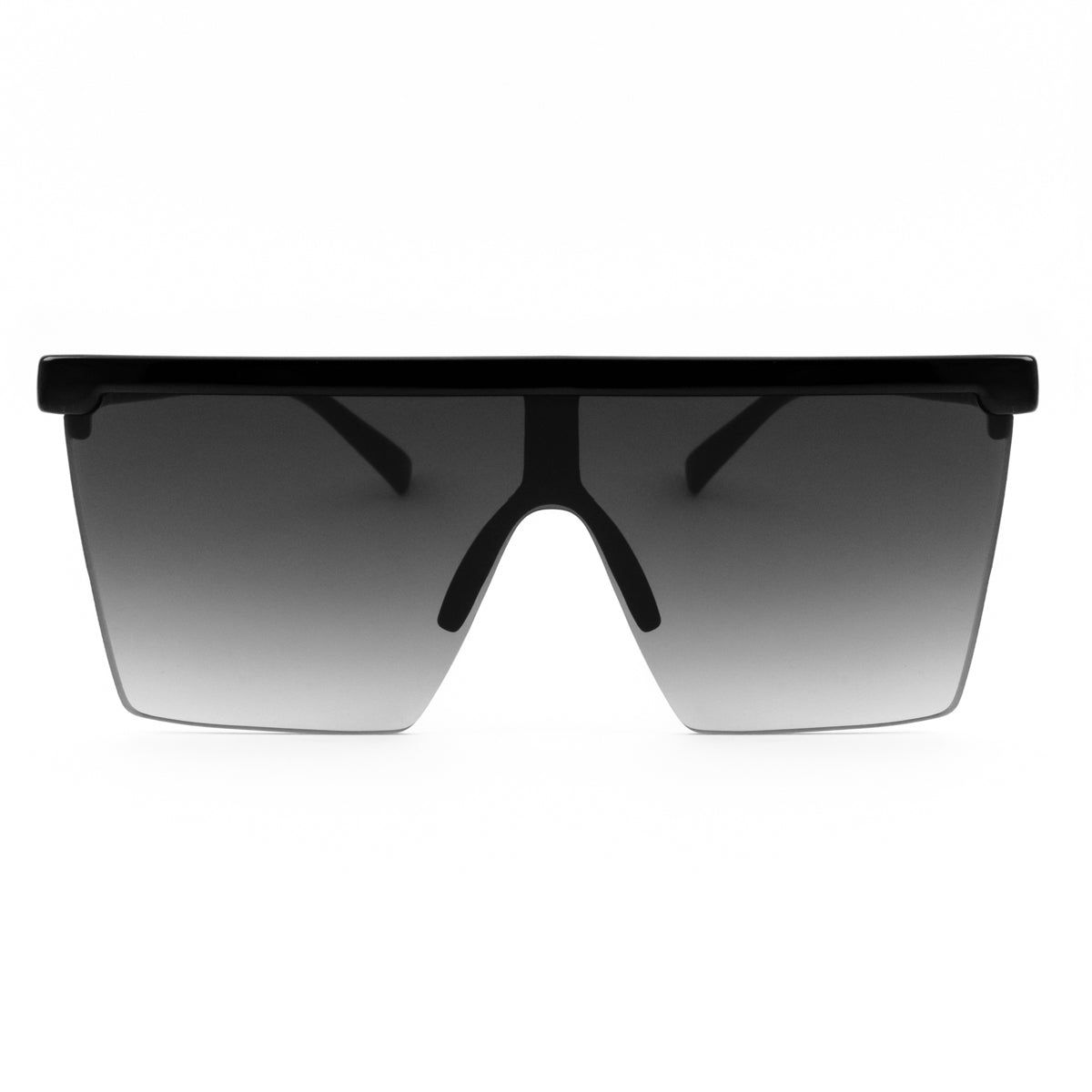 Óculos de sol Moscow - Preto brilhante - Lente cinza degradada