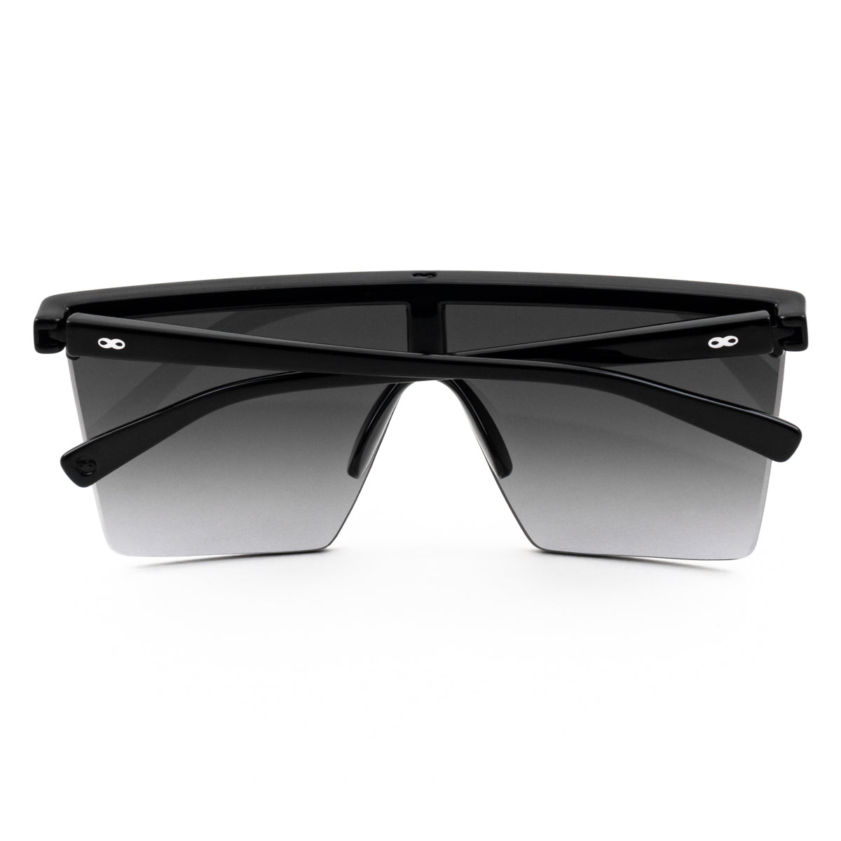 Óculos de sol Moscow - Preto brilhante - Lente cinza degradada