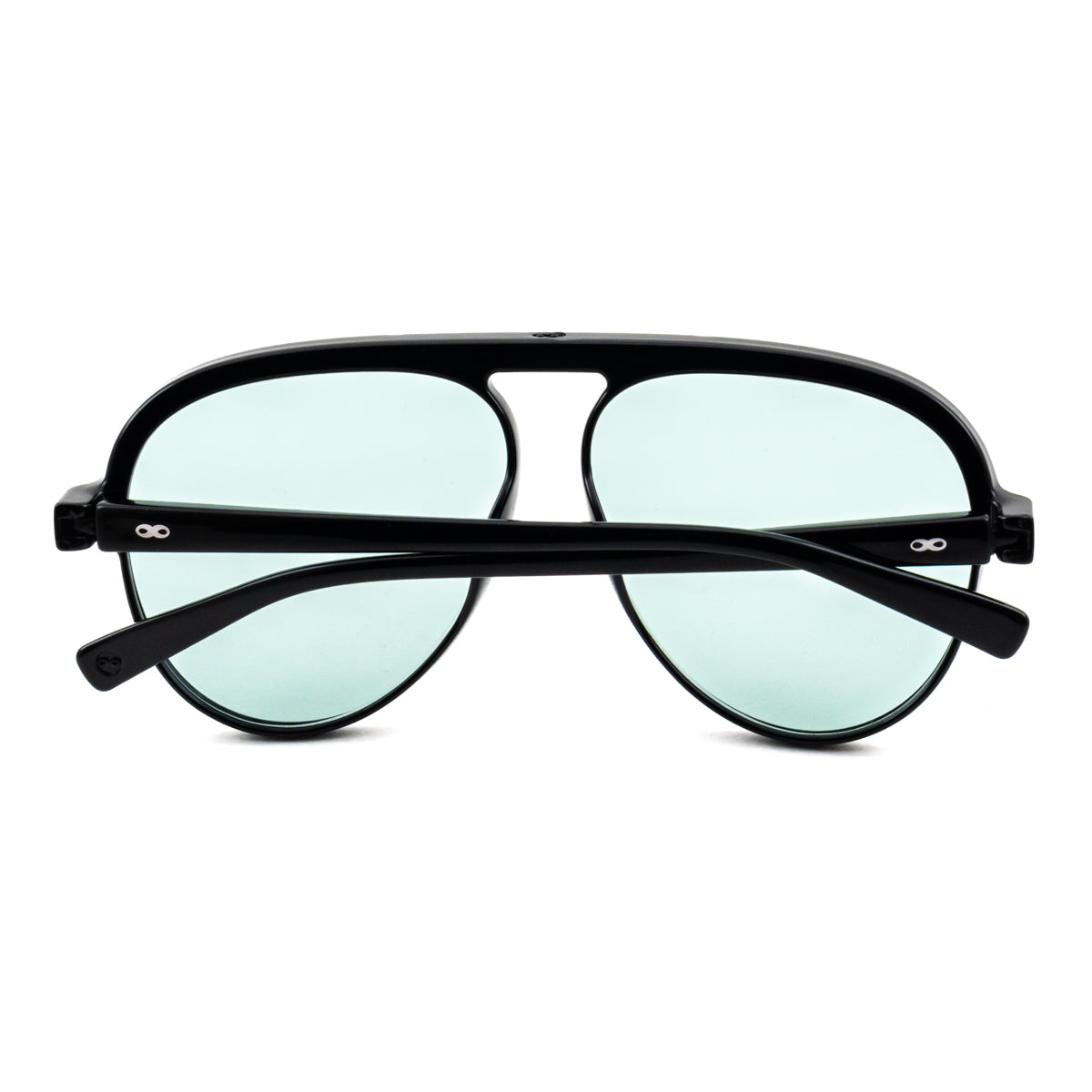 Óculos de Sol Paris - Preto Brilhante - Lente Turquesa