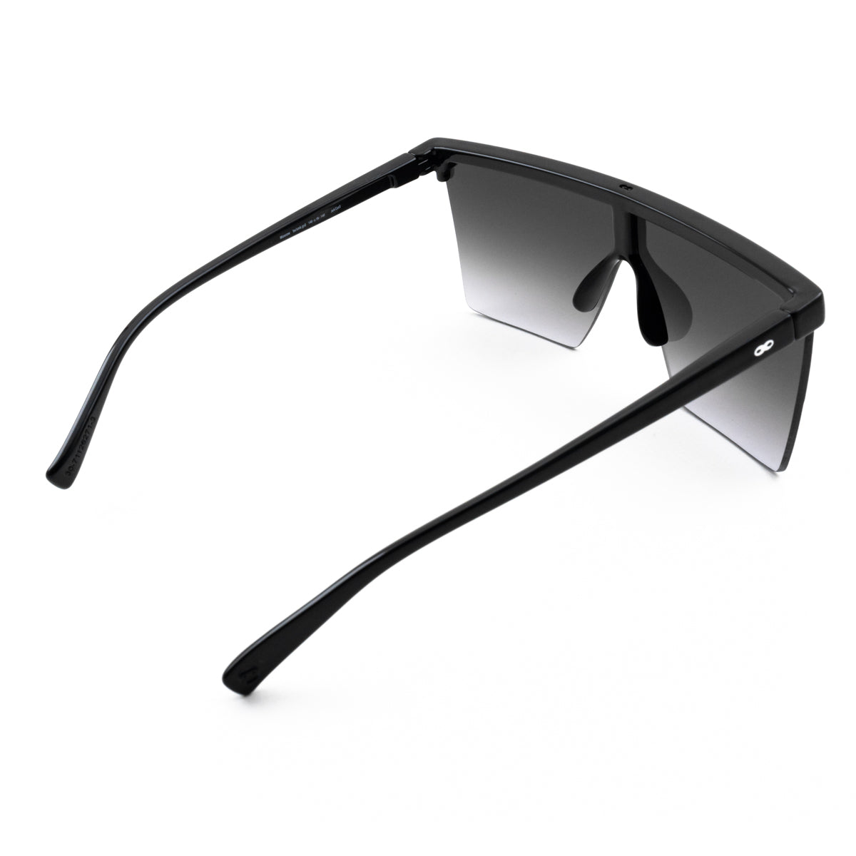 Óculos de sol Moscow - Preto brilhante - Lente cinza degradada