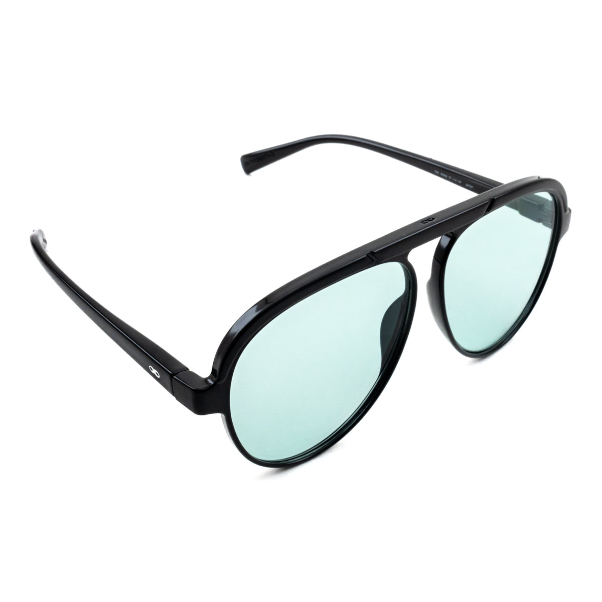 Óculos de Sol Paris - Preto Brilhante - Lente Turquesa