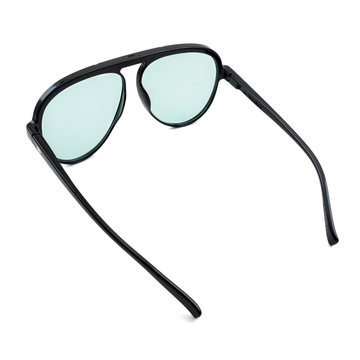 Óculos de Sol Paris - Preto Brilhante - Lente Turquesa