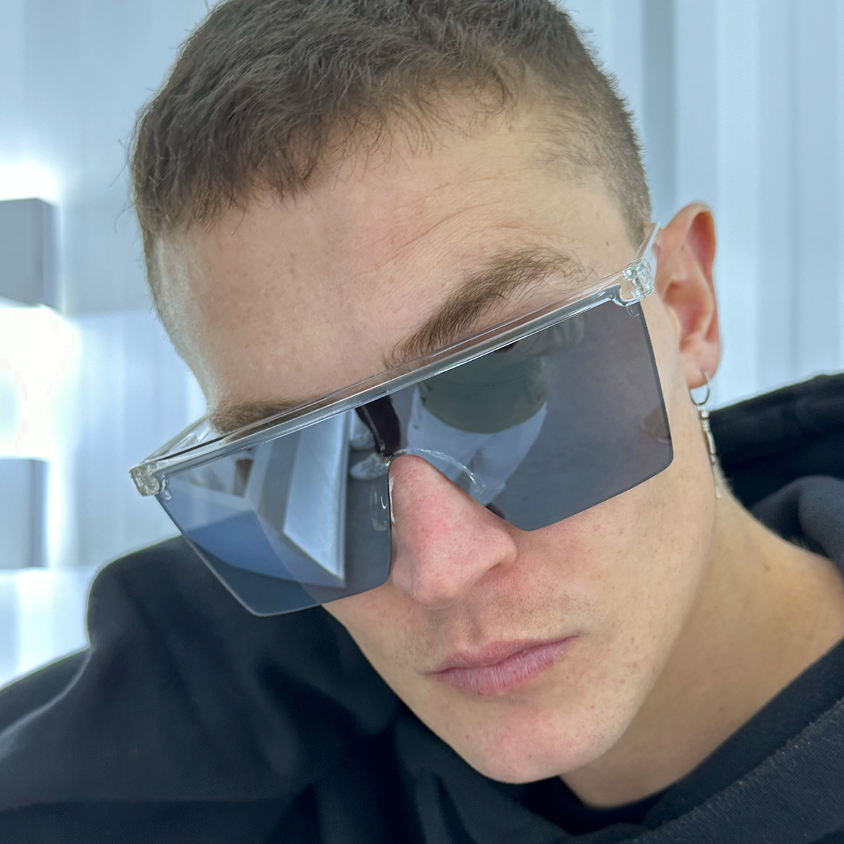 Óculos de sol Moscow - Translúcido - Lente espelhada