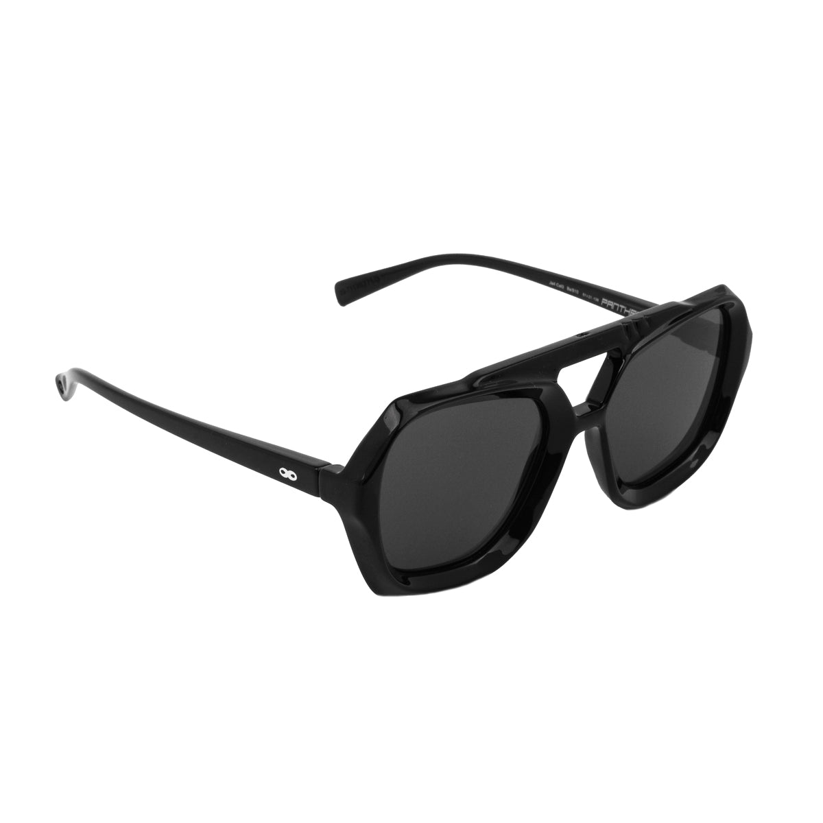 ÓCULOS DE SOL Tiger - Preto Brilhante - Lente Polarizada Cinza