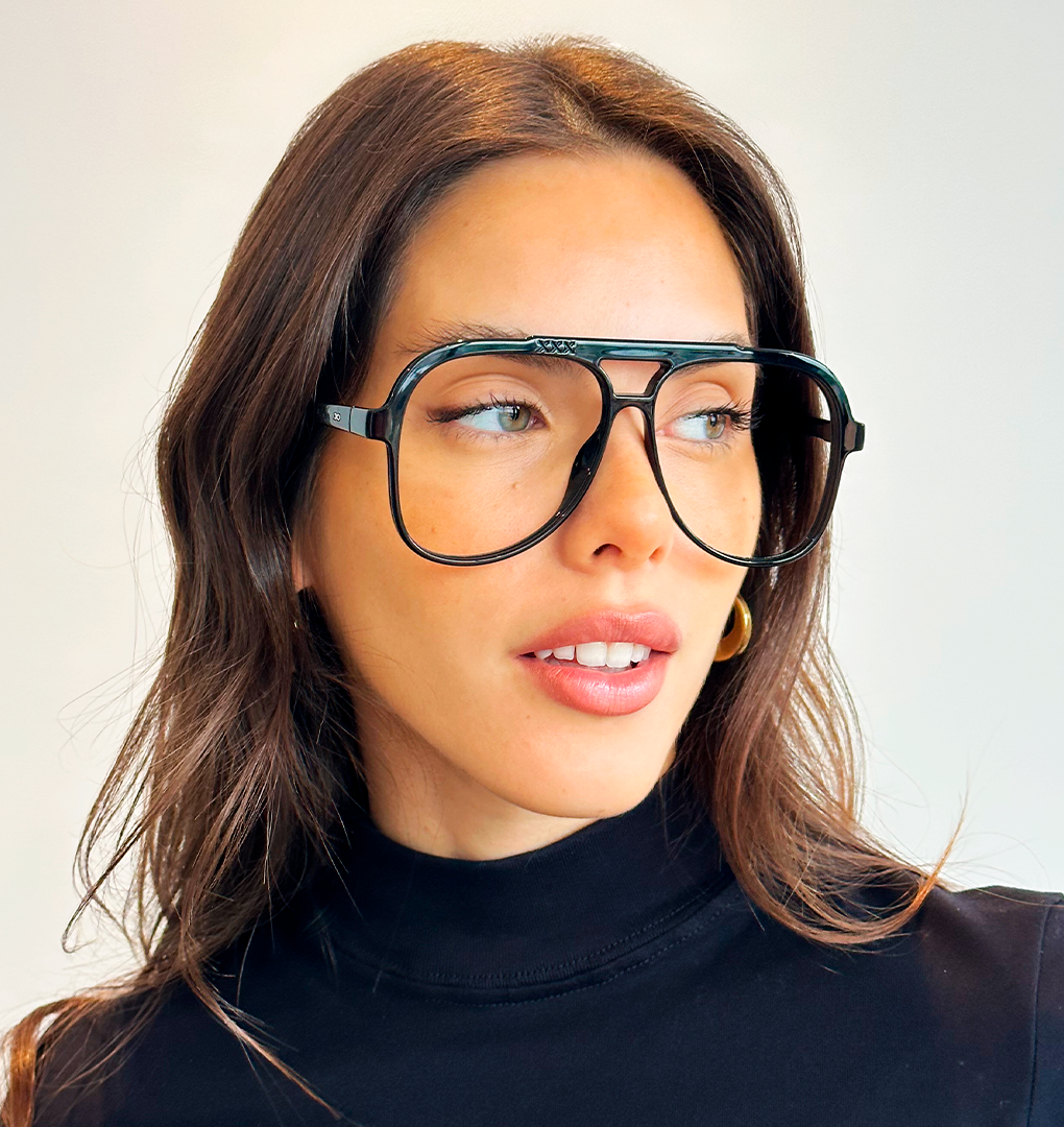 ÓCULOS DE GRAU Triple XXX - Preto Brilhante