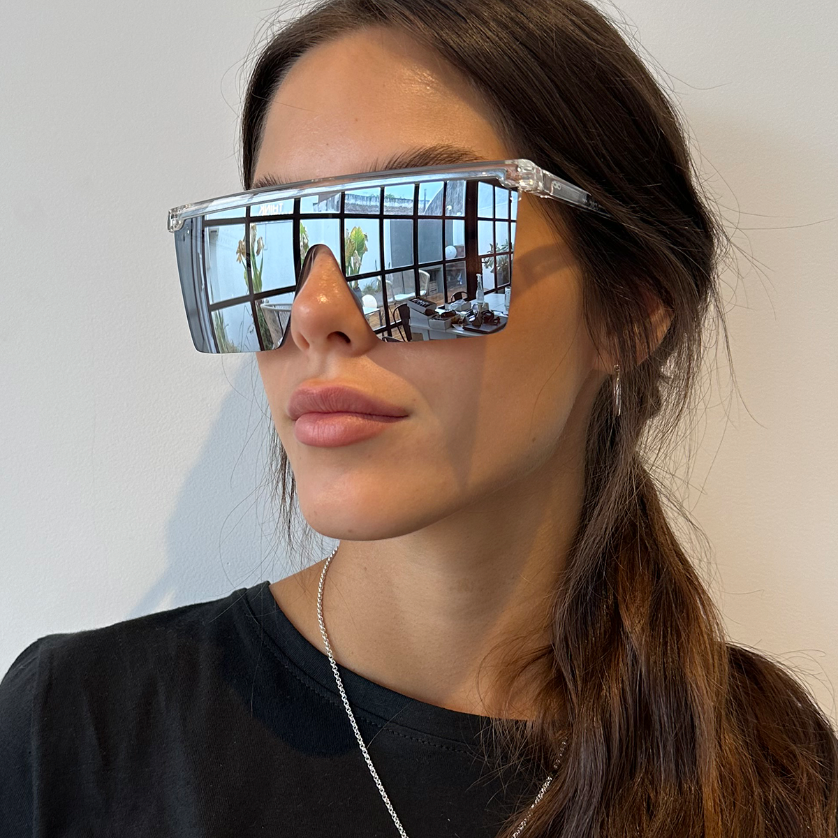 Óculos de sol Moscow - Translúcido - Lente espelhada