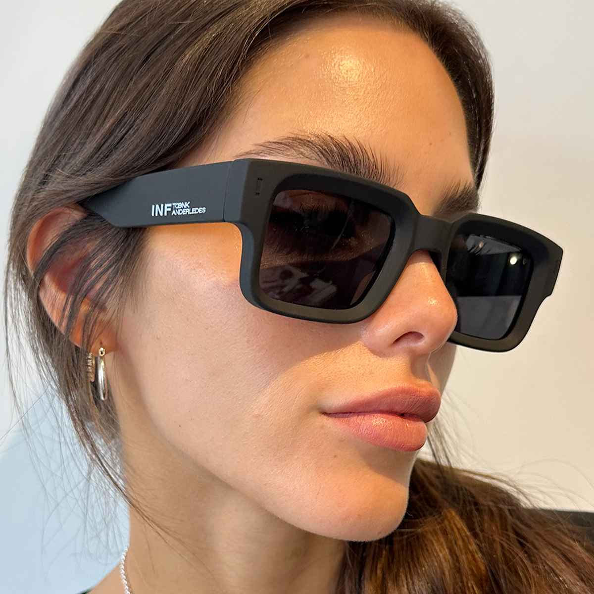 Óculos de sol Exclamation - Preto fosco - Lente cinza