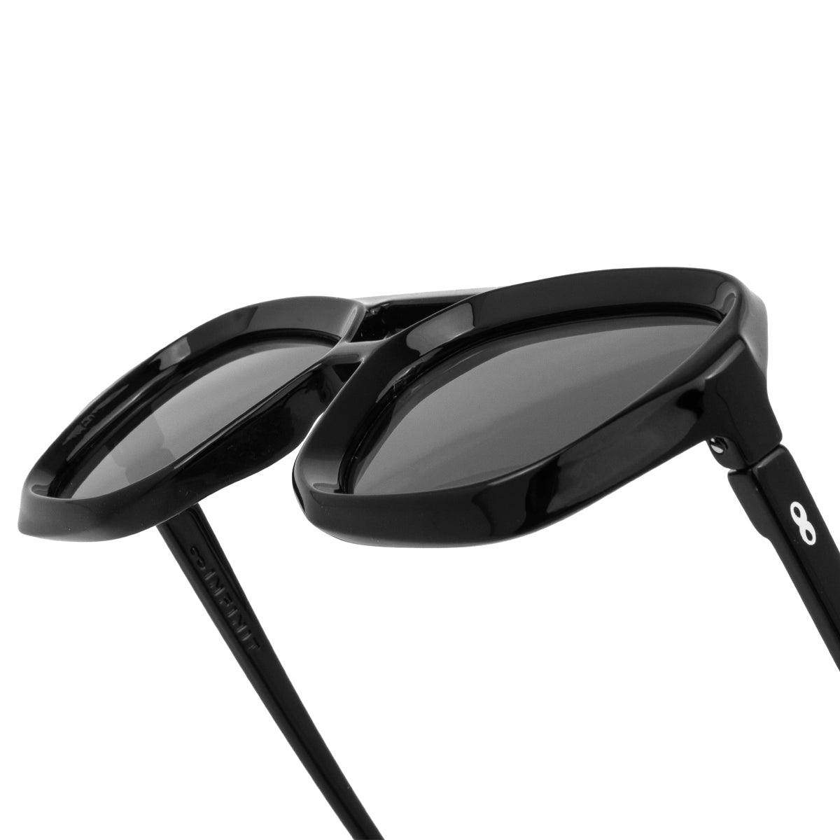 ÓCULOS DE SOL Tiger - Preto Brilhante - Lente Polarizada Cinza