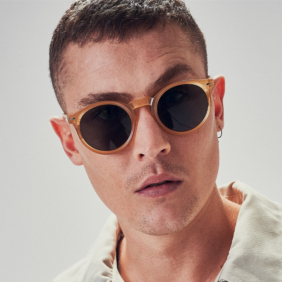 Óculos de sol Holbox - Mel - Lente Polarizada Verde