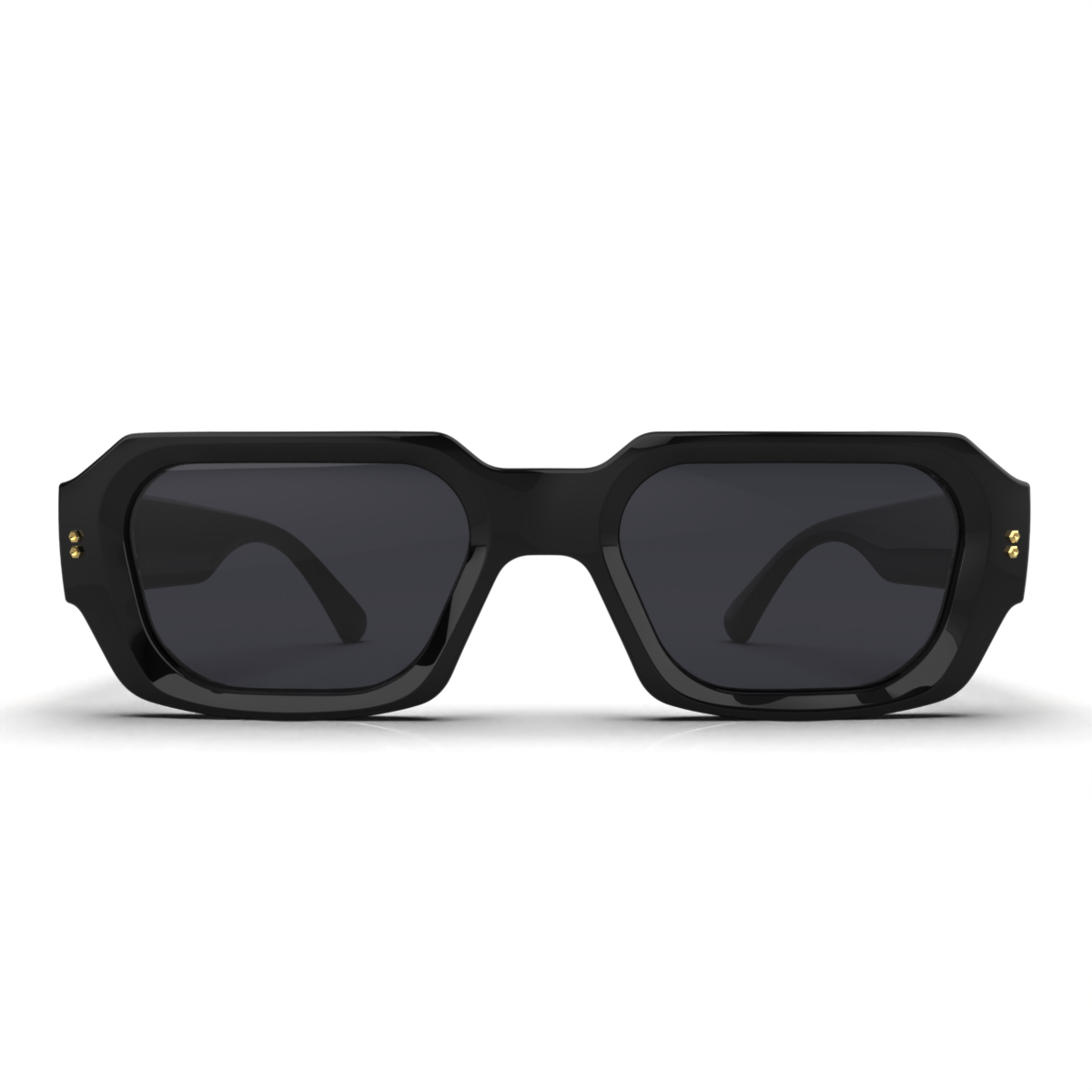 Óculos de sol Bronx Premium Series - Preto Brilhante Uroboro - Lente Cinza