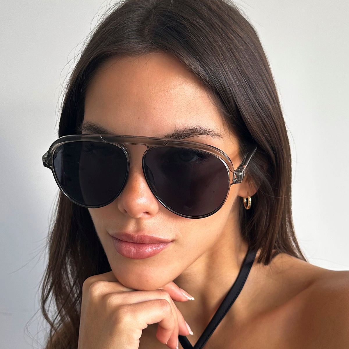 Óculos de sol Paris - Dk Cinza - lente cinza