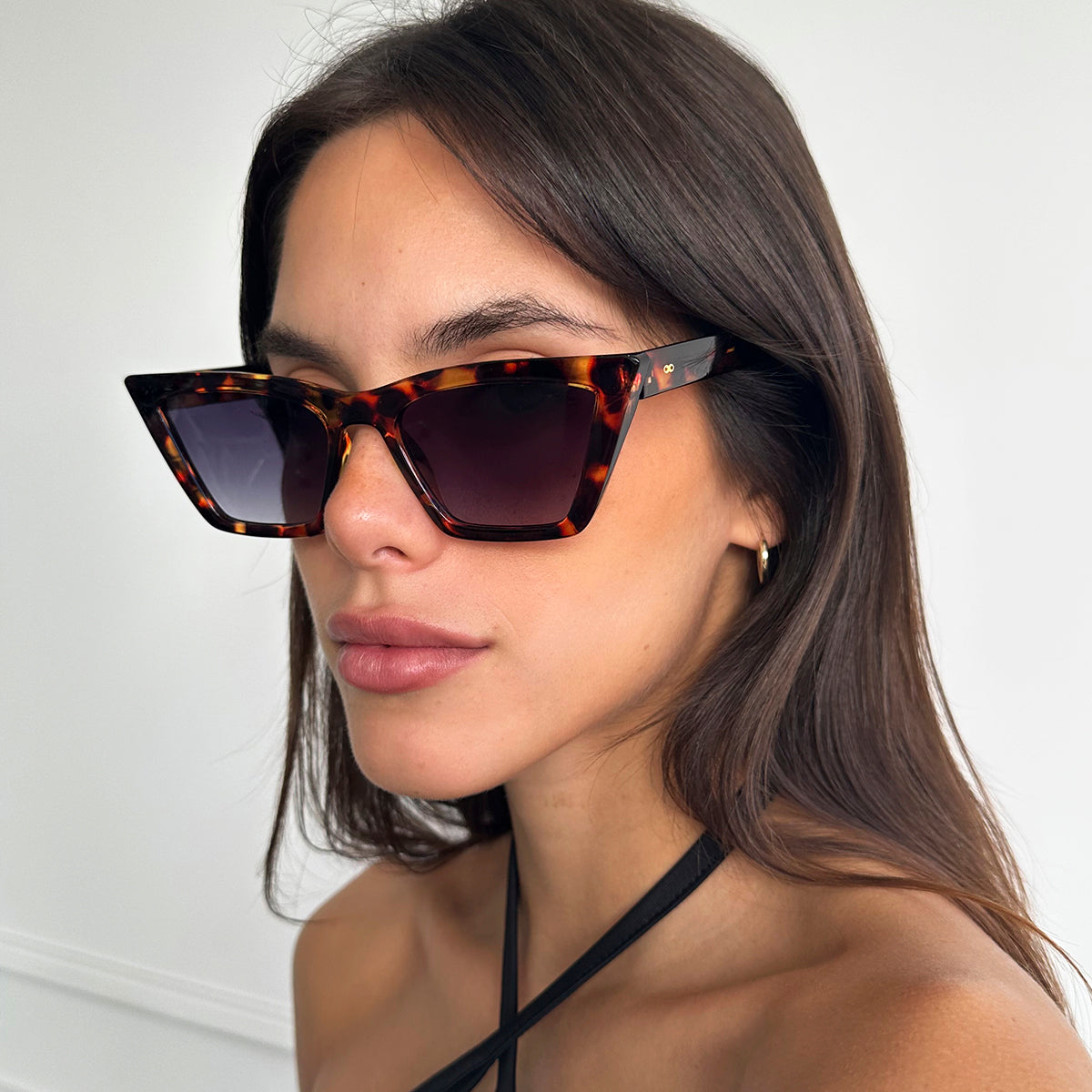 Óculos de sol Frida - Tartaruga - Lente Gradiente Cinza