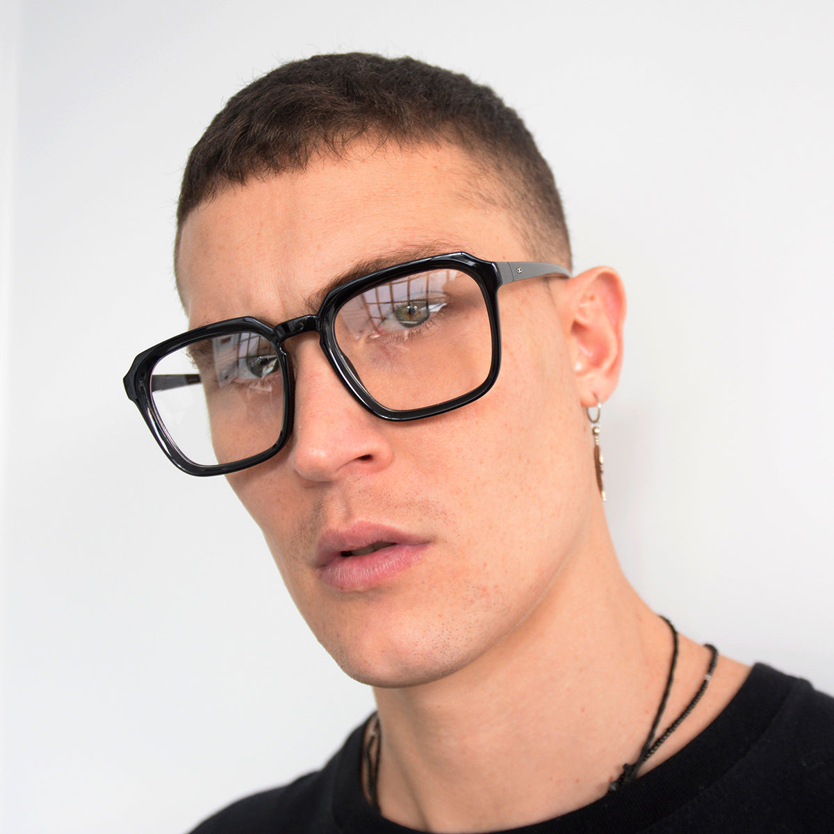 ÓCULOS DE GRAU Monaco - Preto Brilhante