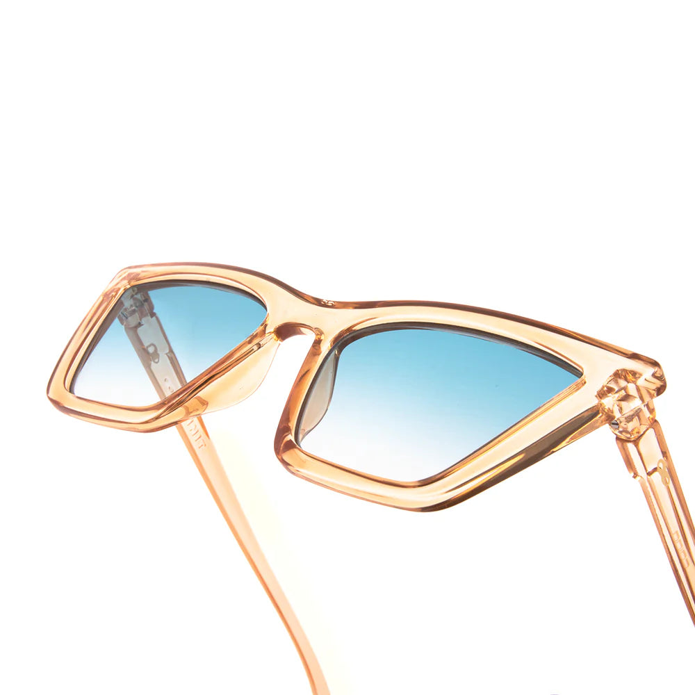 Óculos DE SOL Frida - Torrado - Lente Degrade Azul Claro