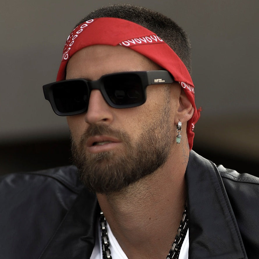 Óculos de sol Exclamation - Preto fosco - Lente cinza