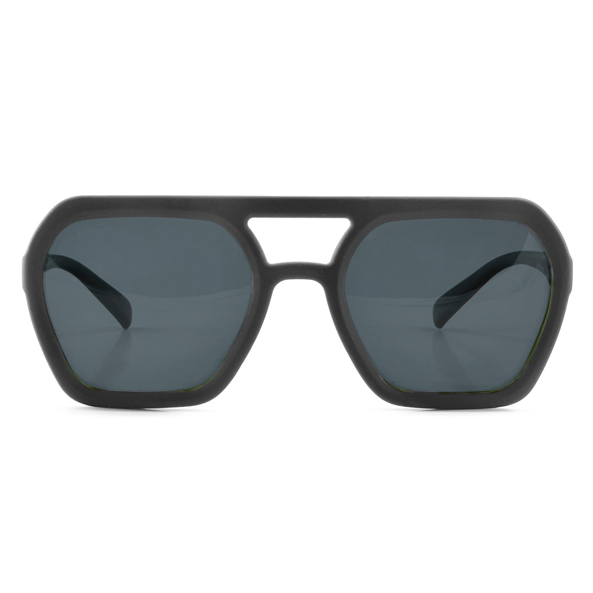 Óculos de sol Lyon - Preto Fosco - lente cinza polarizada