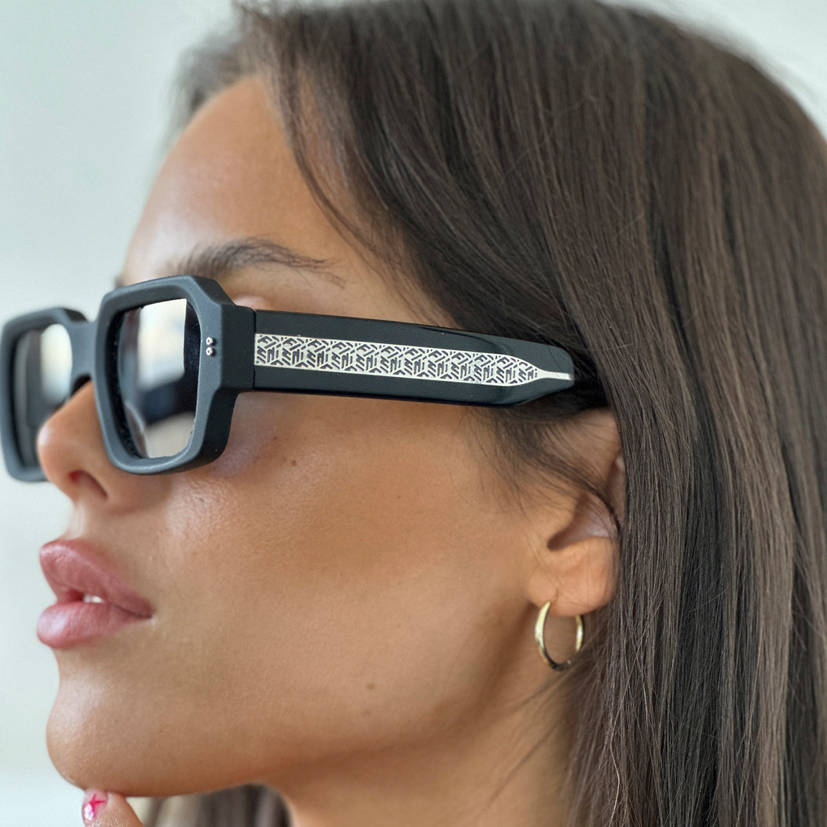 Óculos de sol Bronx - Preto Fosco - Lente Polarizada Cinza