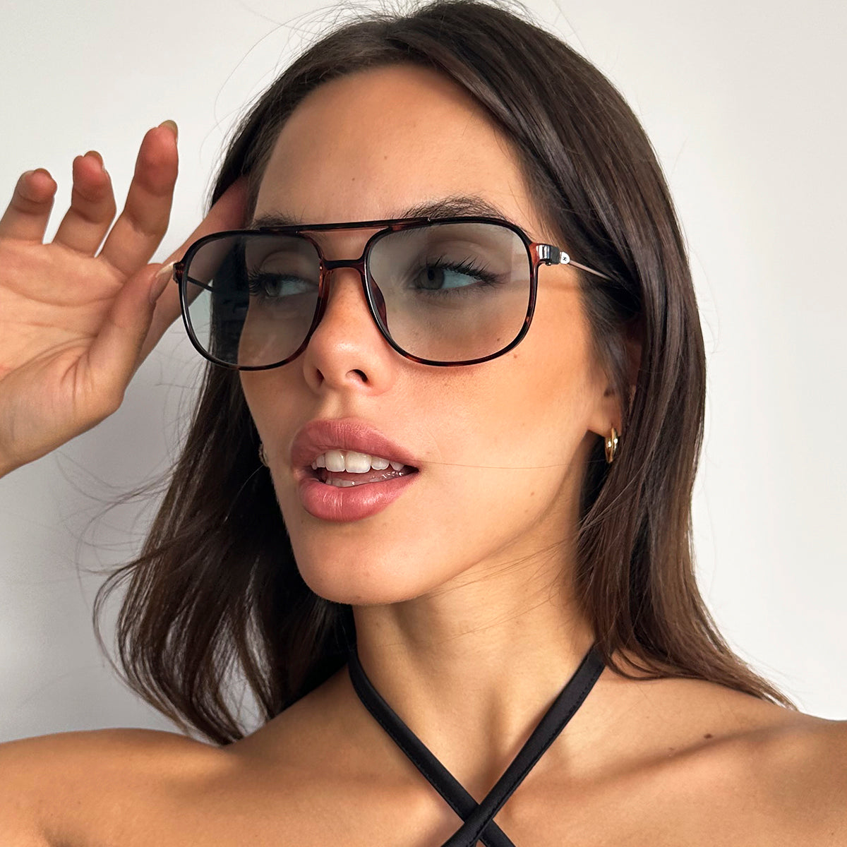 Óculos de sol Caravan - Metal Tartaruga - Lente Gradiente Verde