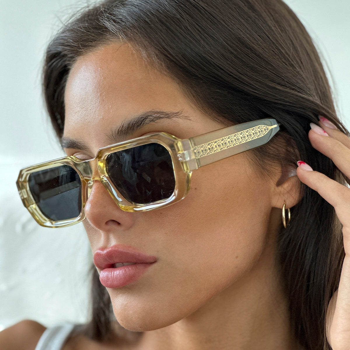 Óculos de sol Bronx - Champanhe - Lente Cinza