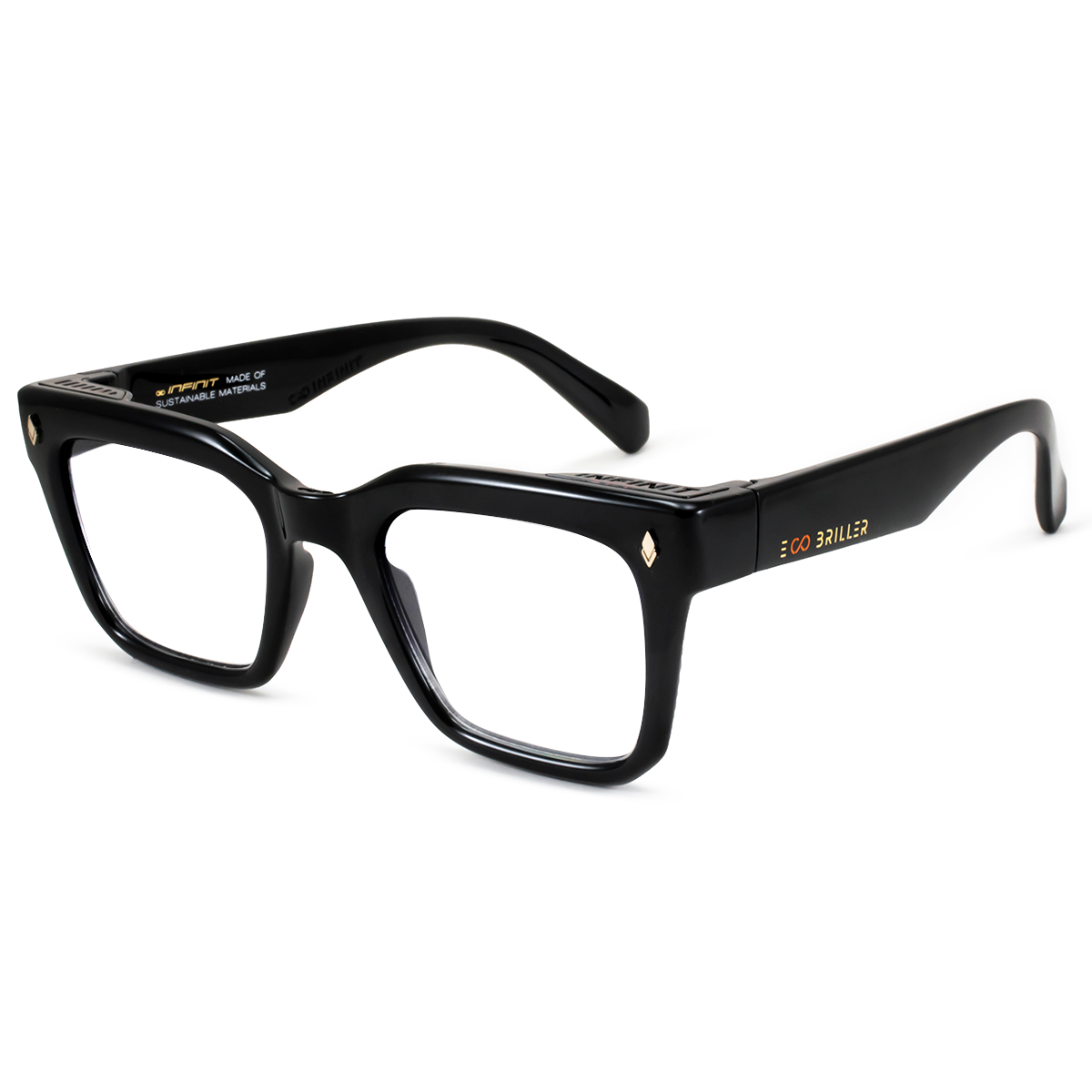 ÓCULOS DE GRAU Jacobs Eco Briller - Preto Brilhante