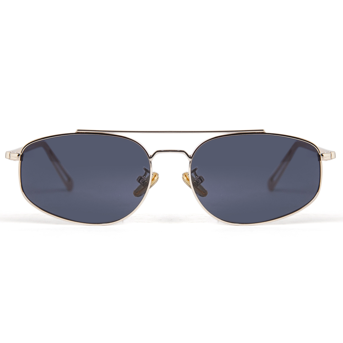 Óculos de sol Talladega - Ouro Claro - Lente cinza
