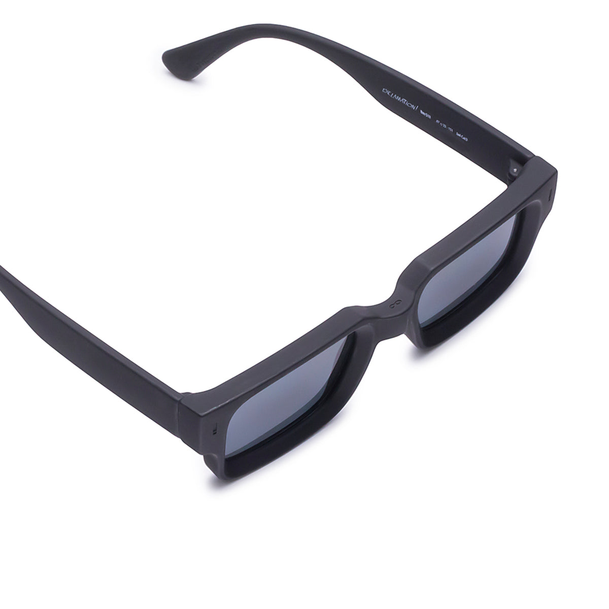 Óculos de sol Exclamation - Preto fosco - Lente cinza