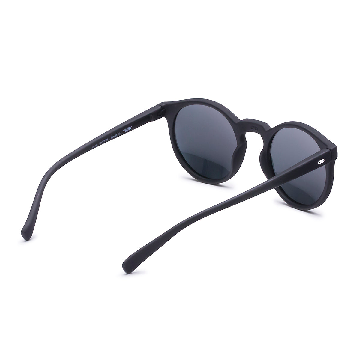 Óculos de sol Tulum - Preto Fosco - lente cinza polarizada