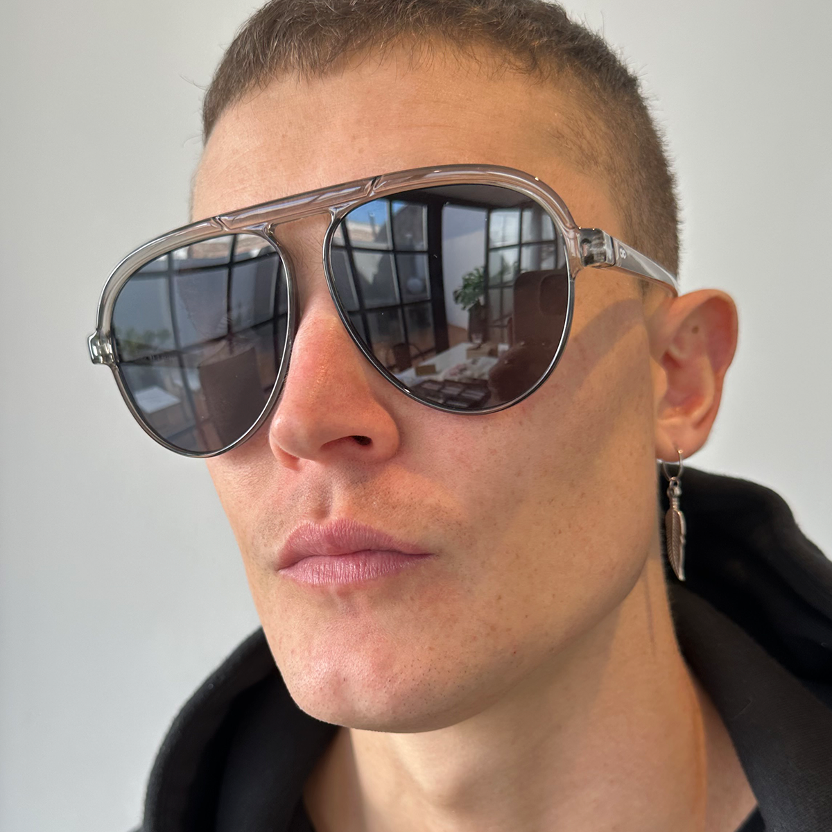 Óculos de sol Paris - Dk Cinza - lente cinza