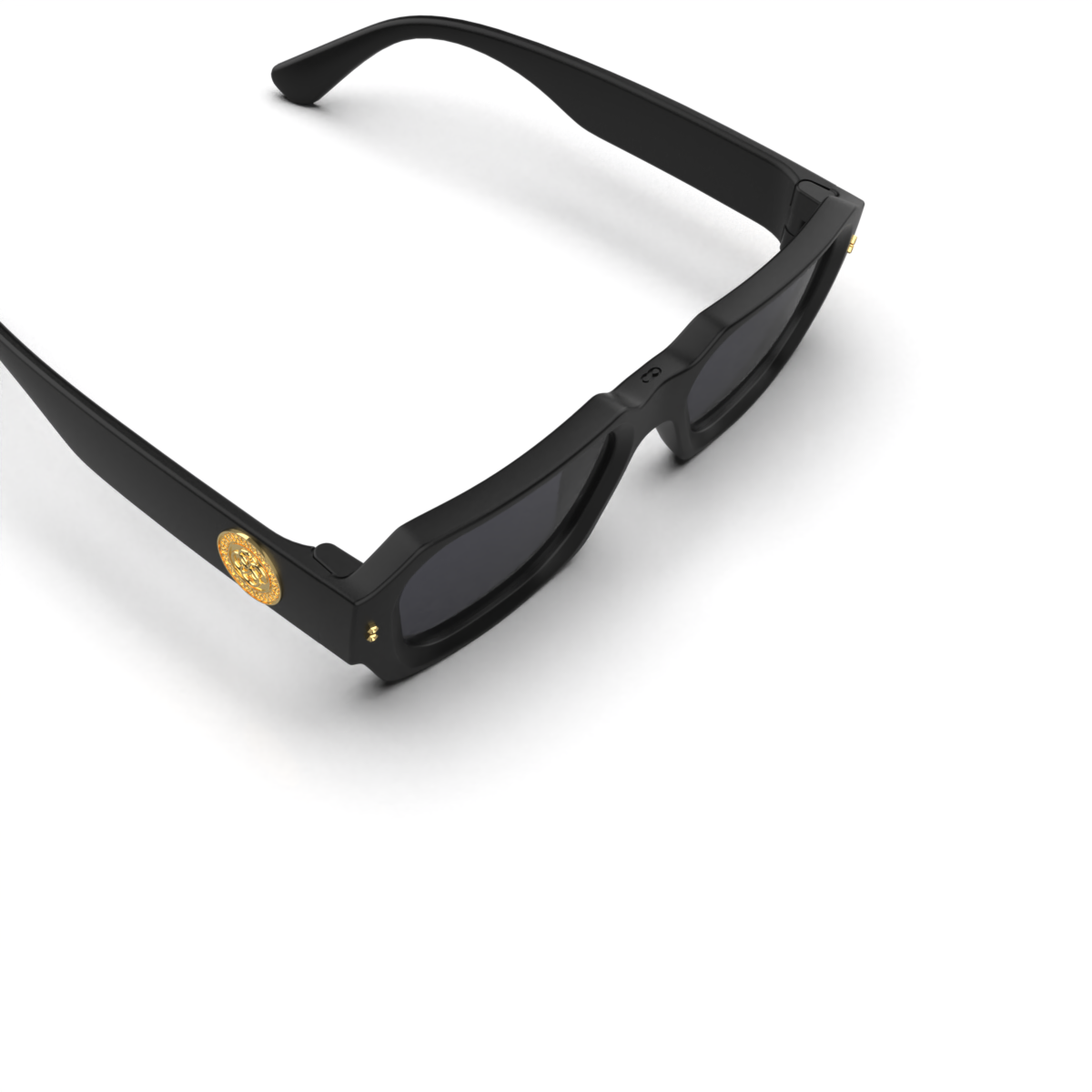 Óculos de sol Bronx Premium Series - Preto Fosco Uroboro - Lente Cinza