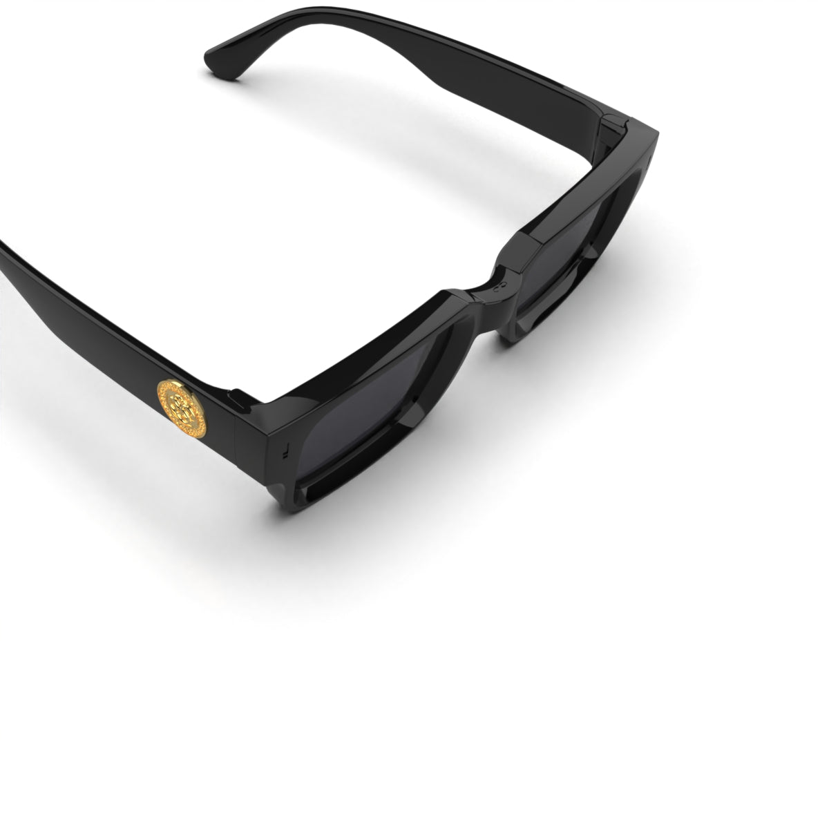 Óculos de sol Exclamation - Preto Brilhante Uroboro - Lente cinza polarizado