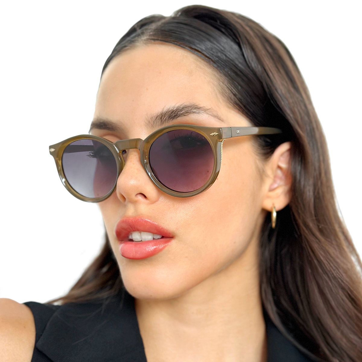 Óculos de sol Holbox Special Edition - Marrom leitoso - Lente degradada cinza