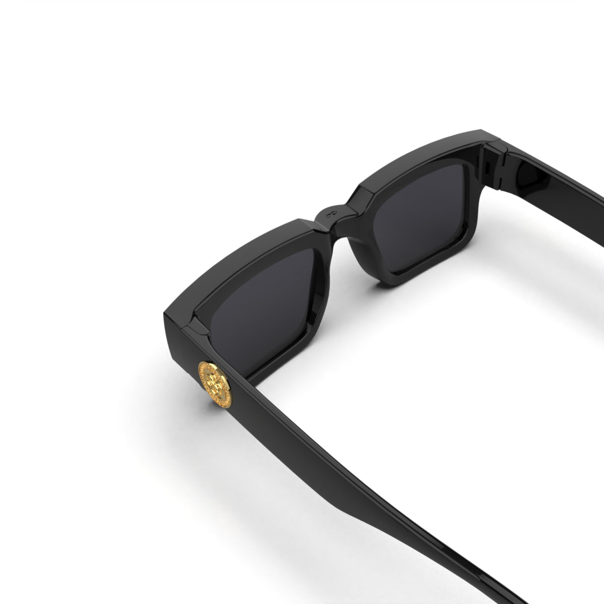 Óculos de sol Exclamation - Preto Brilhante Uroboro - Lente cinza polarizado