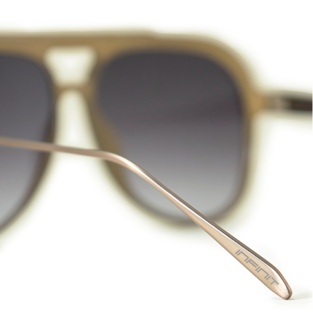 Óculos de sol Triple Xxx - Special Metal Edition - marrom Leistoso - lente cinza degradada