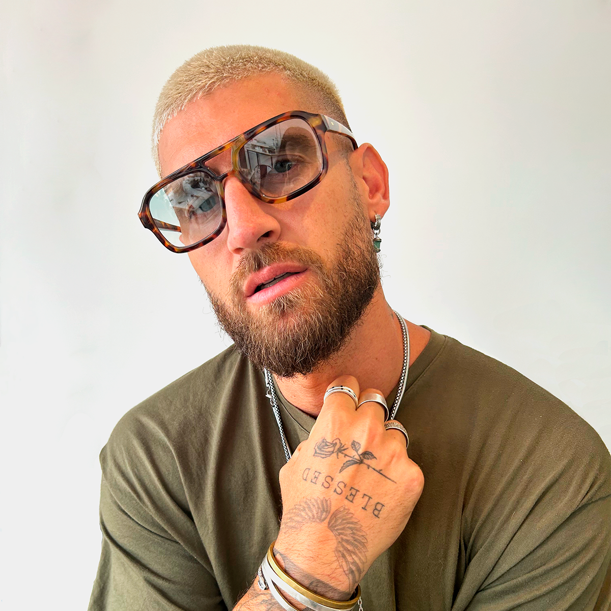 Óculos de sol Corsa - Demi Marrom - Lente Gradiente Verde