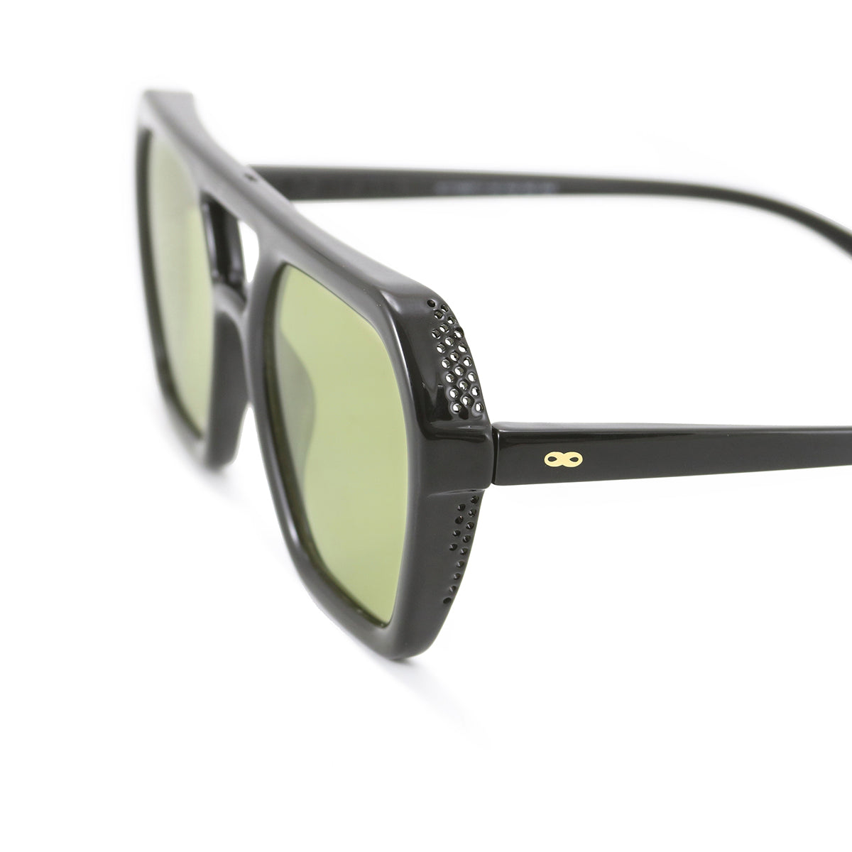 Óculos de Sol Lyon - Preto Brilhante - Lente Verde