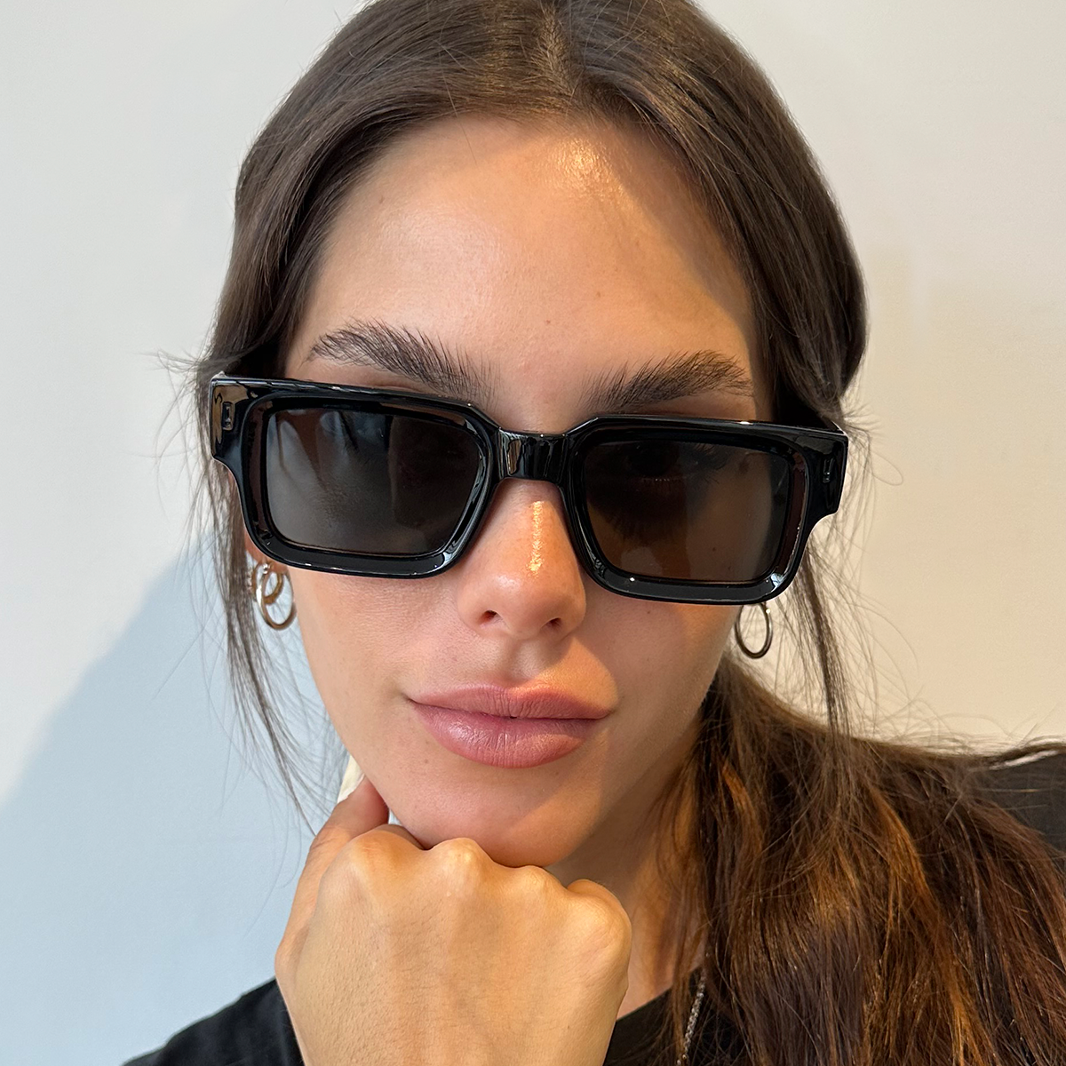 Óculos de sol Exclamation - Tartaruga Preto Brilhante - Lente Polarizada Verde