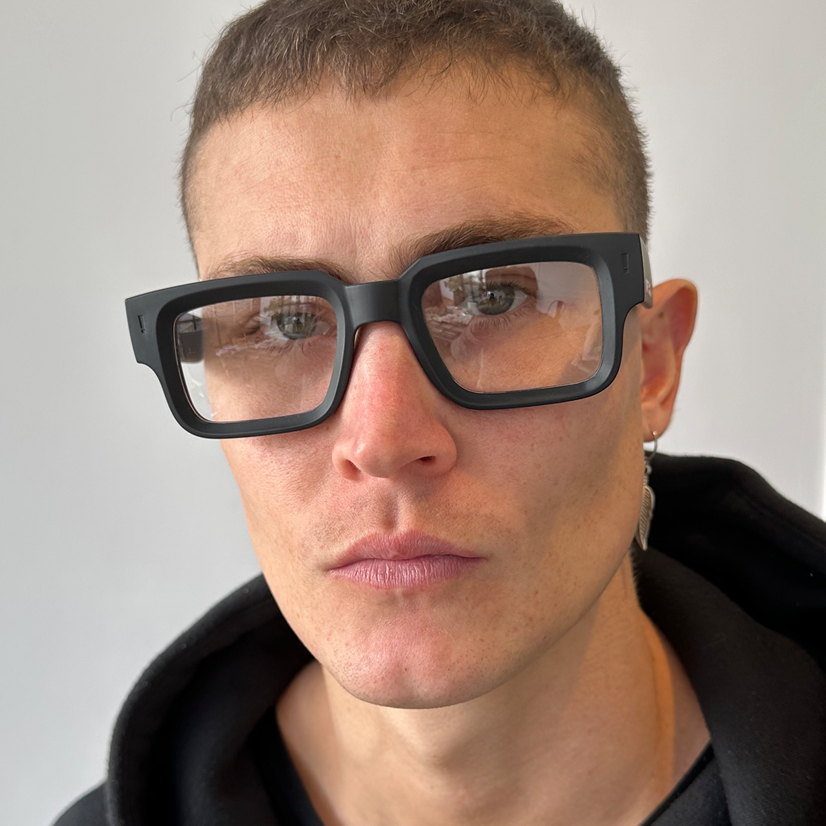 ÓCULOS DE GRAU EXCLAMATION - Preto Fosco