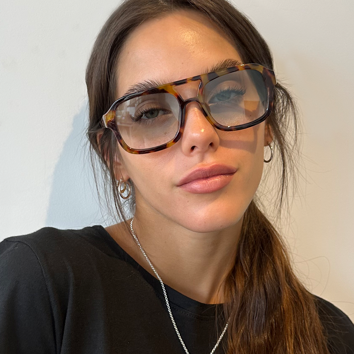 Óculos de sol Corsa - Demi Marrom - Lente Gradiente Verde