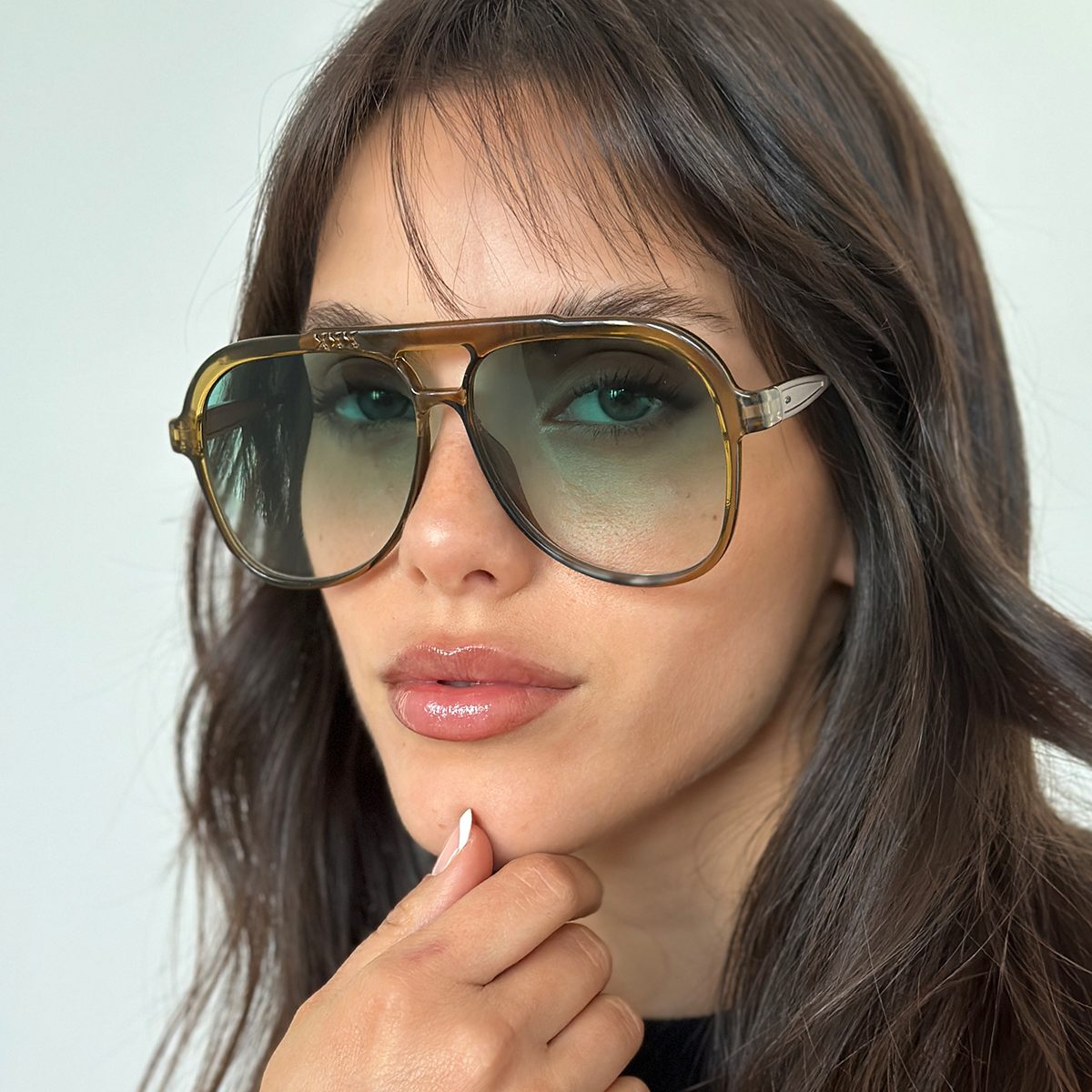 Óculos de sol Triple Xxx - Special Metal Edition - Verde Azeitona - Lente Floresta