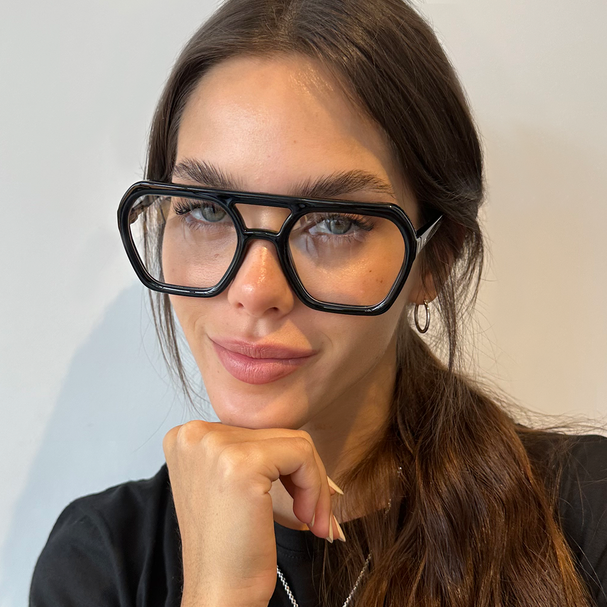 ÓCULOS DE GRAU Lyon - Preto Brilhante