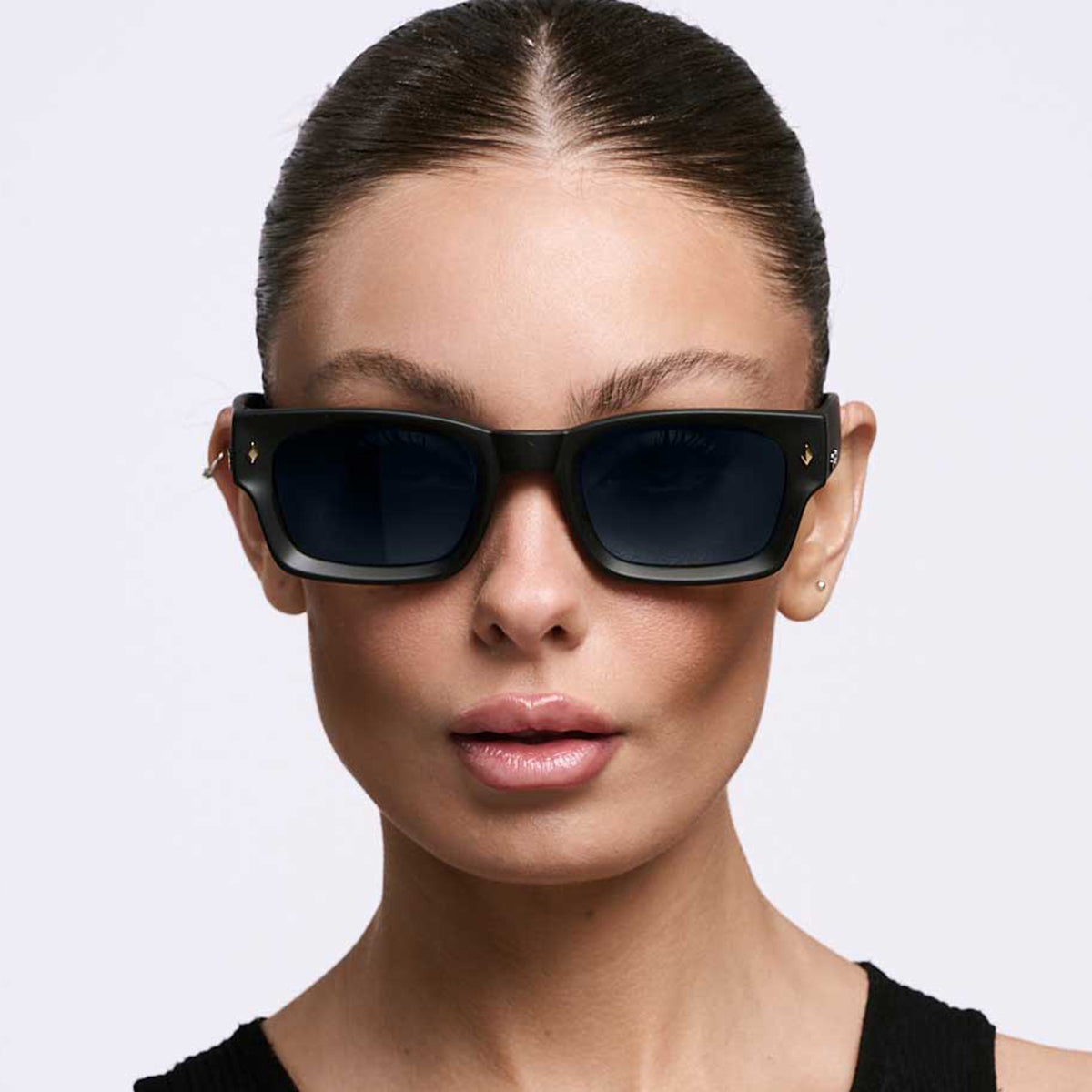 ÓCULOS DE SOL Admiration - Preto Fosco - Lente Cinza