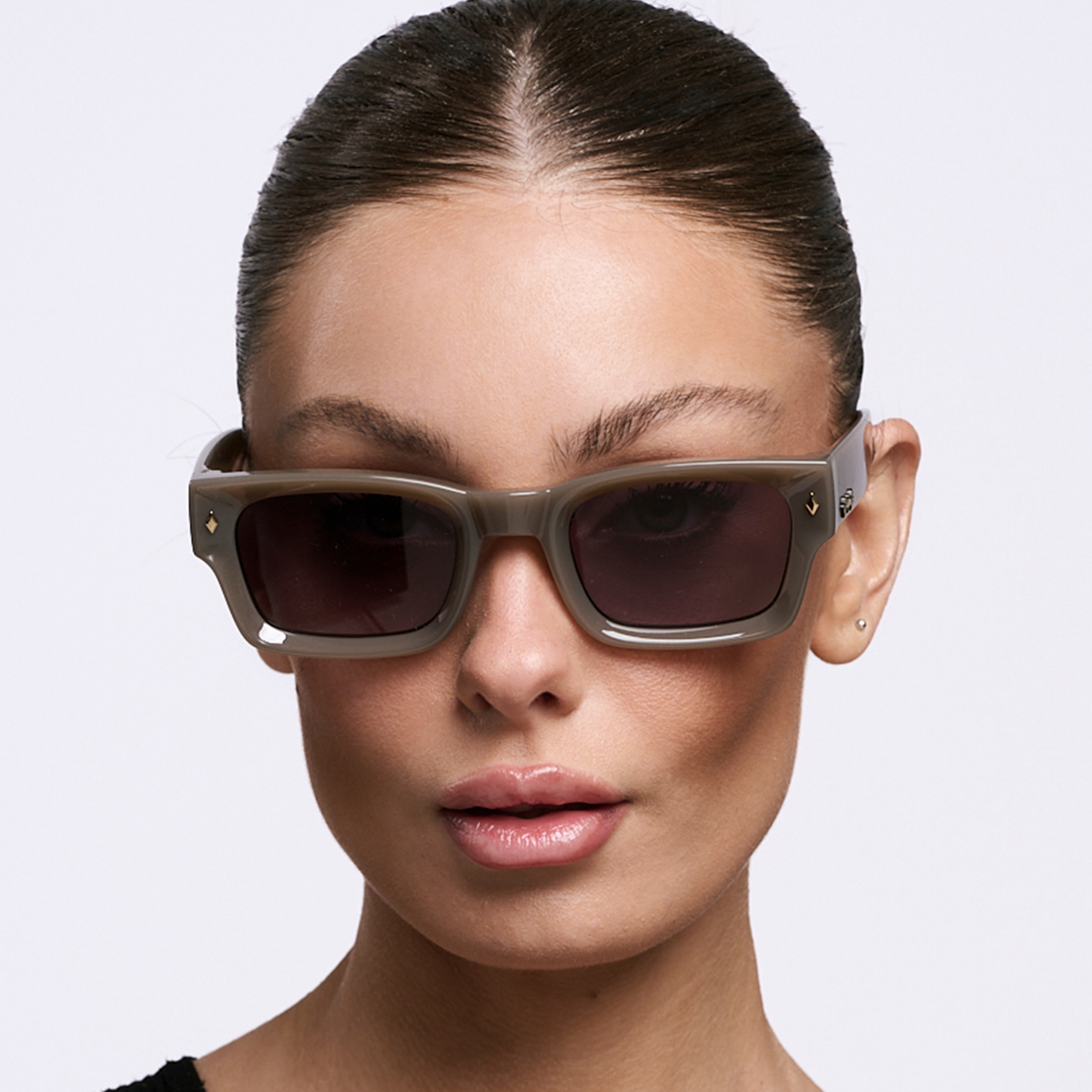 ÓCULOS DE SOL Admiration - Marrom Leitoso - Lente Cinza Degradada