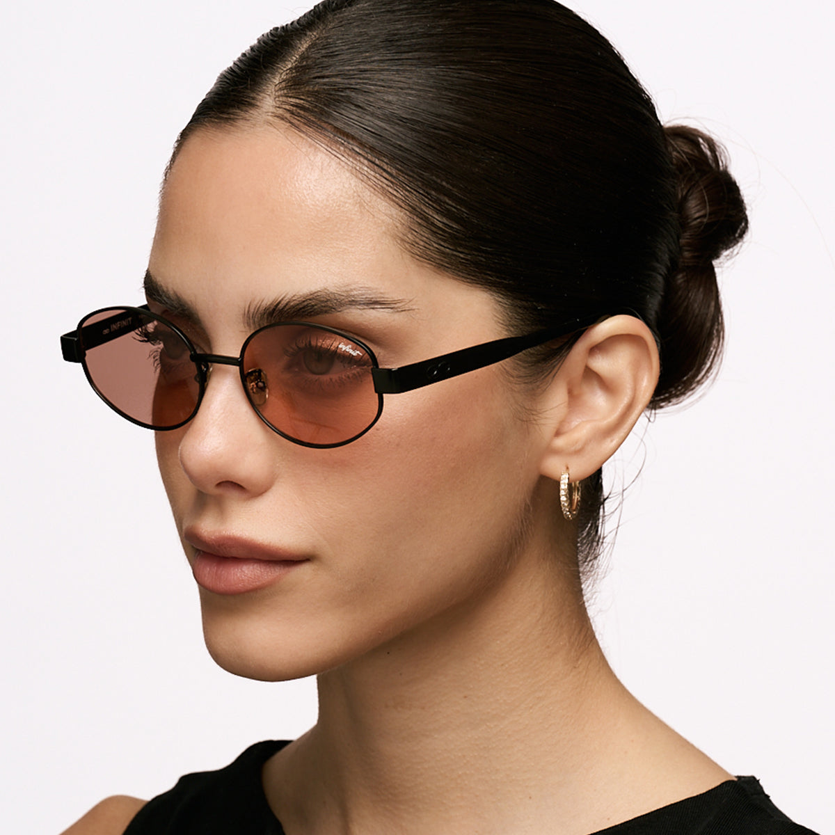 ÓCULOS DE SOL Alaska - Preto Fosco - Lente Coral