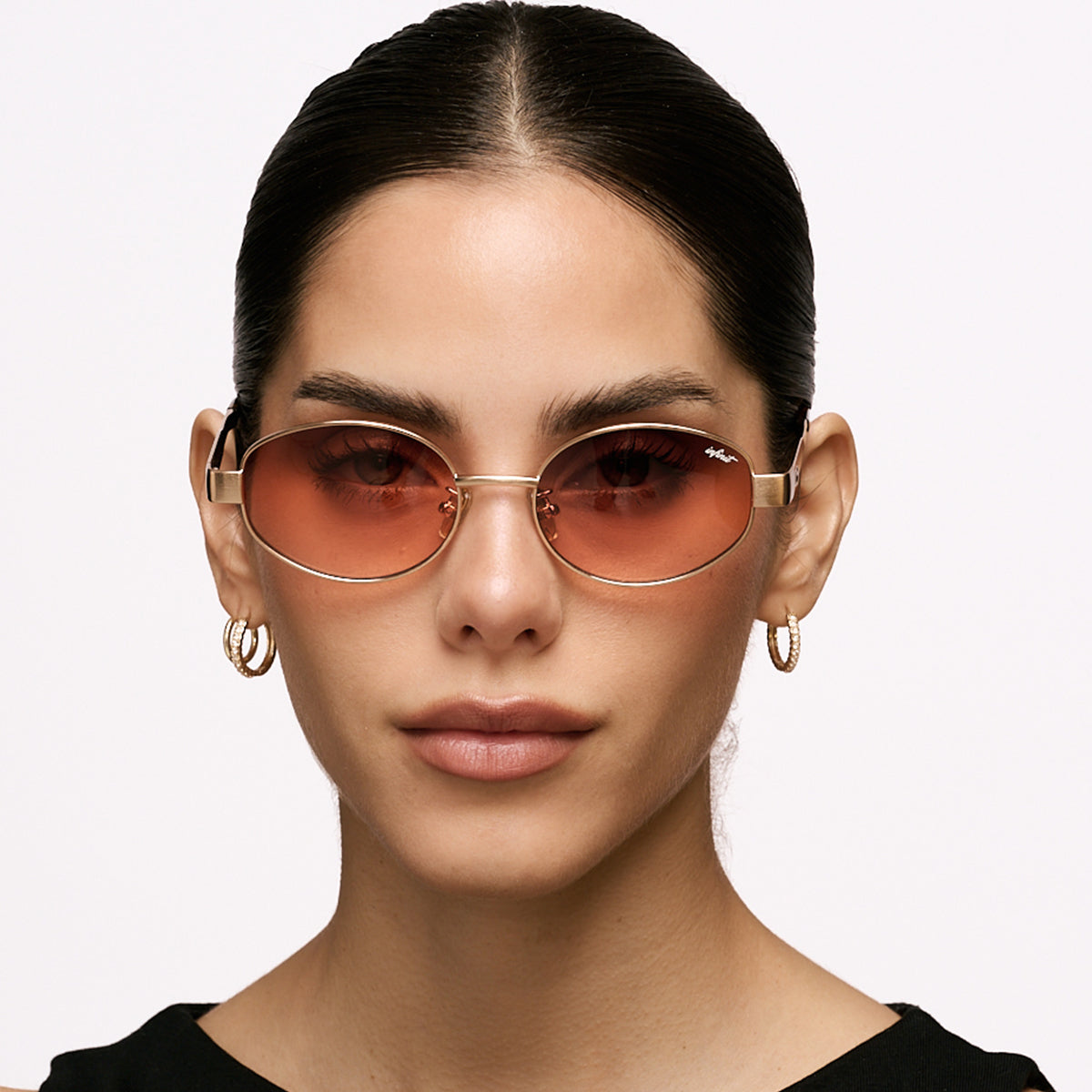 ÓCULOS DE SOL Alaska - Ouro - Lente Laranja Degradada