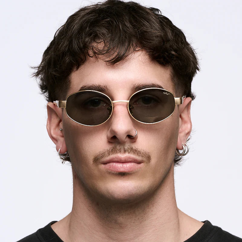 Óculos de Sol Alaska - Ouro - Lente Verde