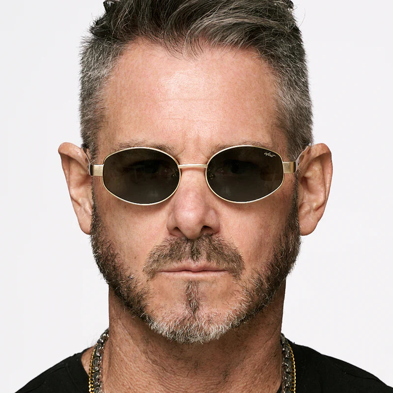 Óculos de Sol Alaska - Ouro - Lente Verde