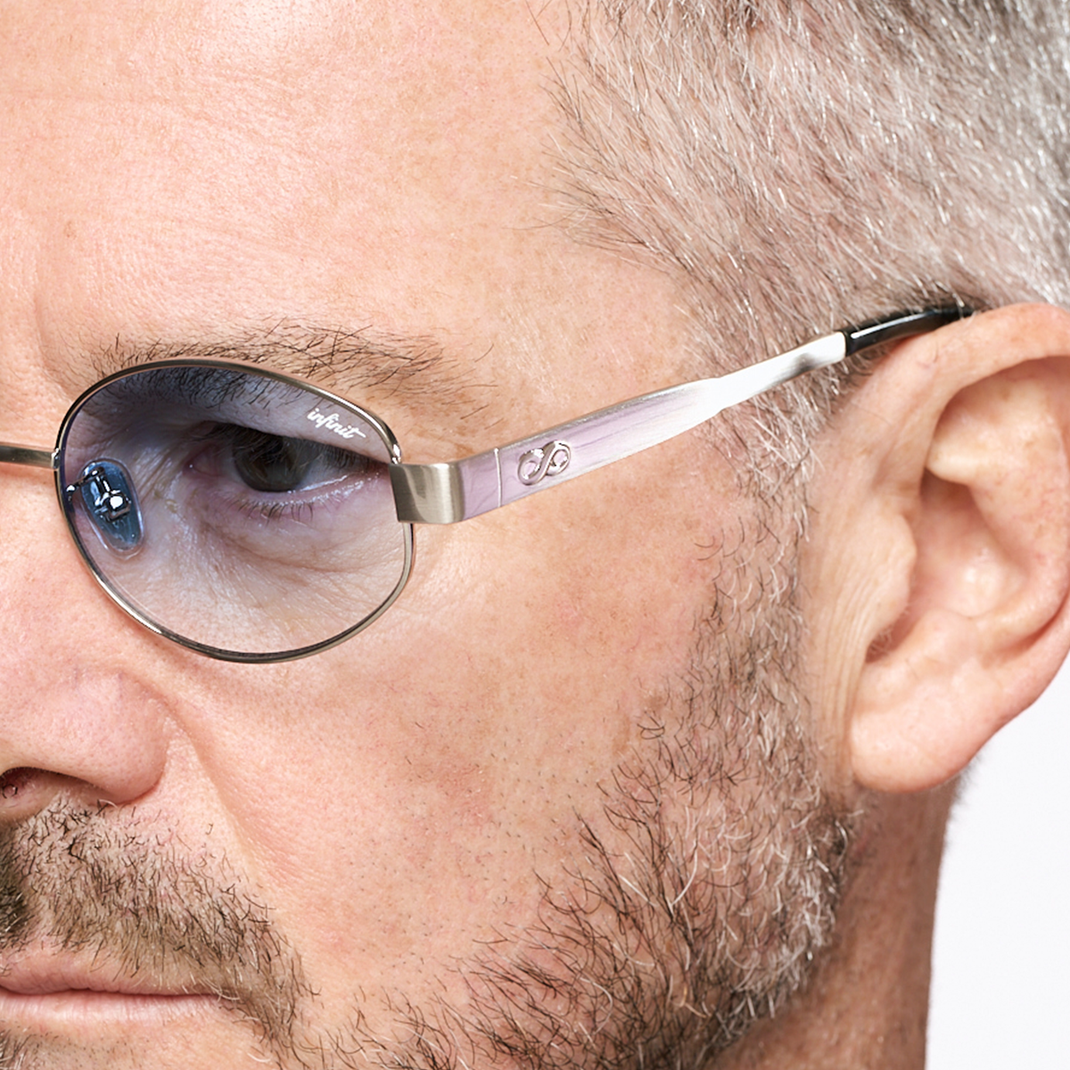 ÓCULOS DE SOL Alaska - Prata - Lente Azul Degradada