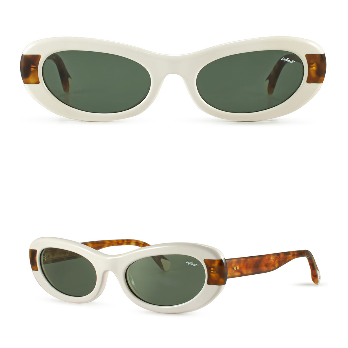 Óculos de sol Asahi - Bone - Lente Verde